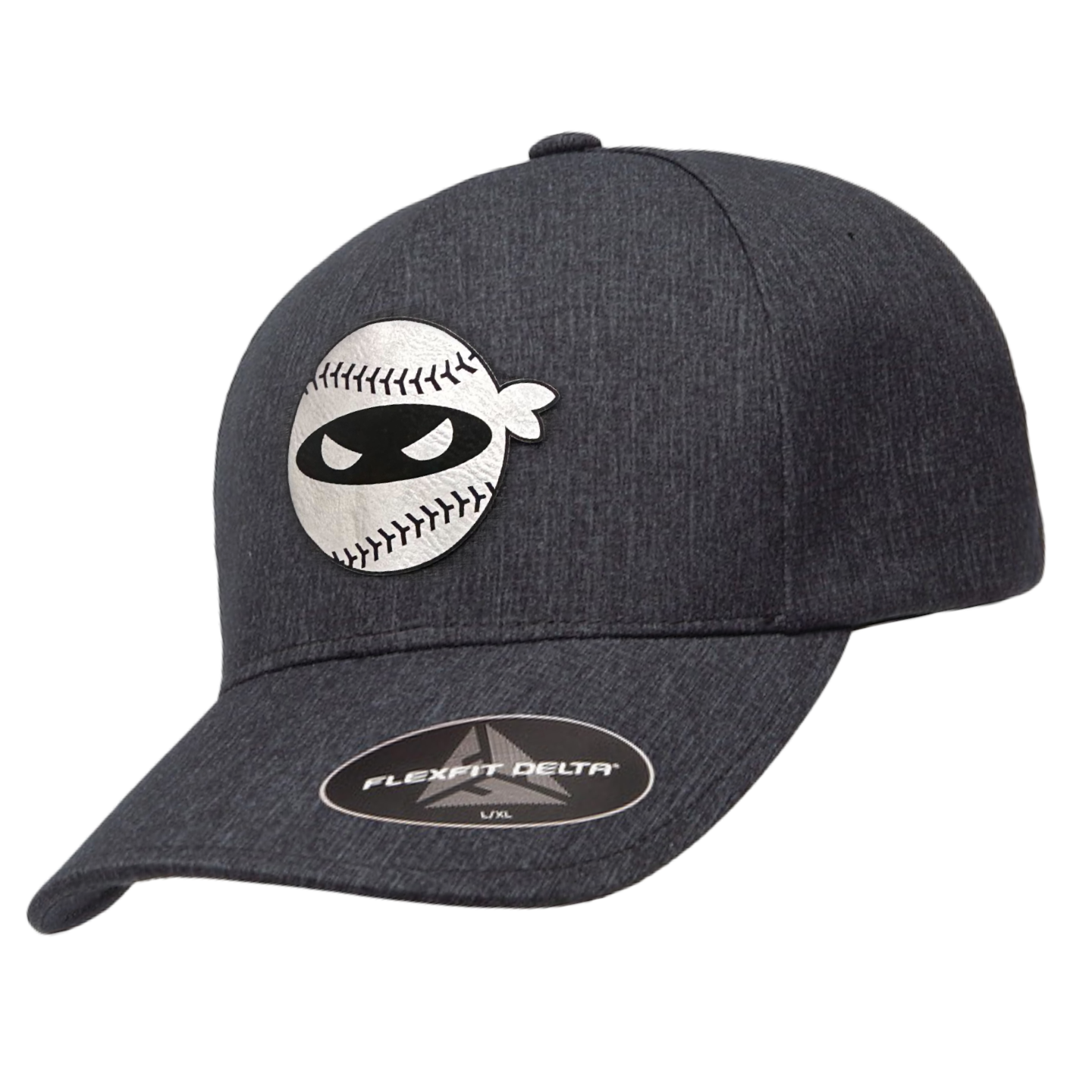 Dark Gray Flexfit Delta Hat Pitching Ninja